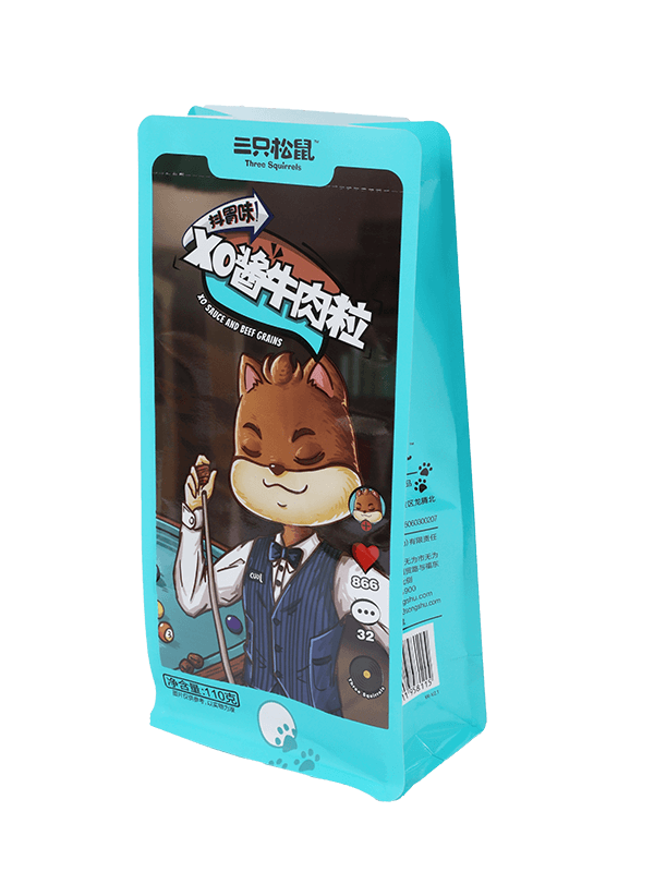 Vlastná tlačová taška so zipsom na vrchu na balenie potravín