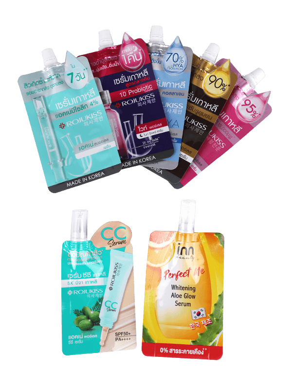 Špeciálne tvarované vrecko na tlač na sérum